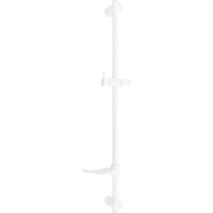 Posuvný držák sprchy s mýdlenkou, 80 cm, bílý